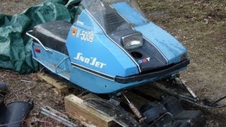 1974 SNOJET SST 292 Snowmobile  125 Junkyard Find [upl. by Dysart]