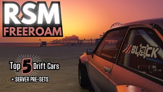 RSM Freeroams BEST Drift car in 2023  FiveM  GTA5 [upl. by Blaseio]