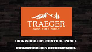 Traeger Servicevideo  Bedienung des Ironwood 885 Controllers [upl. by Anilag758]