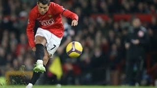 Cristiano Ronaldo  Legendary longshots Manchester UnitedReal Madrid [upl. by Drolyag]