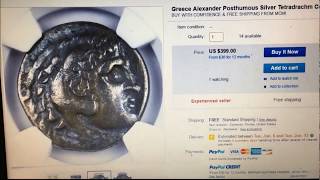 ALEXANDER THE GREAT ANCIENT SILVER TETRADRACHMS [upl. by Aicilegna]