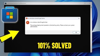 Fix MsWindowsStorePurgeCaches Error in Windows 11  10  How Solve Microsoft Store purge caches ✅ [upl. by Faun]