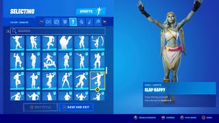 Skin Stoneheart Showcase with almost all emotes from fortnite 💝 [upl. by Nnylylloh]