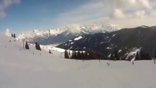 Saalbach  Leogang Piste 81 Sonnkogelabfahrt [upl. by Ahsenev]