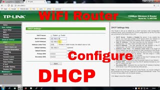 How to configure DHCP in Home Wifi Router  TPLink Router [upl. by Cousin939]