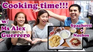 How to make PORK NACHOS and Easy FILIPINO STYLE SPAGHETTI  Homemade [upl. by Cirdahc]