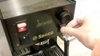 Using Saeco Espress Machine  All [upl. by Haik]