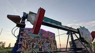 Clayton Hacketts Top Spin Offride Pov  Waddingtons Funfair Tingley 10052024 [upl. by Oizirbaf]