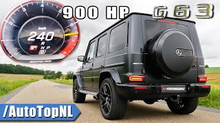 900HP Mercedes AMG G63  100200 amp AKRAPOVIC SOUND by AutoTopNL [upl. by Krakow]