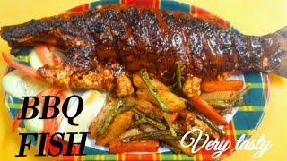 কুড়াল মাছের বারবিকিউ সহজ পদ্ধতিতে রেসিপি  Koral fish BBQ recipe  Easy BBQ Recip  Fish BBQ [upl. by Chip411]