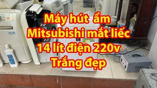 Máy hút ẩm Mitsubishi mắt liếc 14 lít nhật bản điện 220v dùng 35m2 [upl. by Lula]