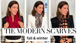 PART 2 FALLWINTER HOW TO STYLE SCARVES 8 EASY SCARF HACKS [upl. by Toole]