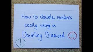 Teaching Idea 7 How to double numbers easily using the Doubling Diamond Maths Warm Up Method [upl. by Leahcimrej]