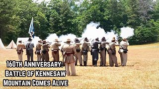 160th Anniversary Battle of Kennesaw Mountain Comes Alive [upl. by Andri840]