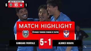 Frontale Pesta Gol di Uvance Todoroki  Kawasaki Frontale 5 vs 1 Albirex Niigata  MW 32  PSJ TV [upl. by Ezaria78]