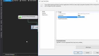 Read Metadata from SFTP Task Using Script task [upl. by Haile]