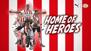 Meet our SUPERHEROES in our brand new PSV HOME KIT 2223 😍  HomeOfHeroes 🦸🏻 [upl. by Oirretno7]