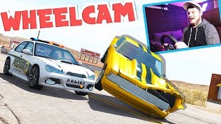 BeamNG Police Chases with WHEELCAM  BeamNG Drive G27 Wheel Gameplay [upl. by Adlig420]