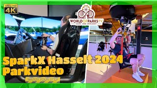 SparkX Hasselt 2024  Sport Indoor Freizeitpark Belgien Sparx  Zipline  Formel1 Simulator VR Sport [upl. by Ecnadnac]