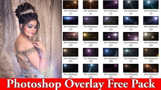 50 Lens flare overlays with lens light overlay Photoshop Pack free [upl. by Mindi384]