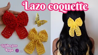 Lazo coquette tendencia tejido a crochet  tejidos joss ropa [upl. by Athiste636]