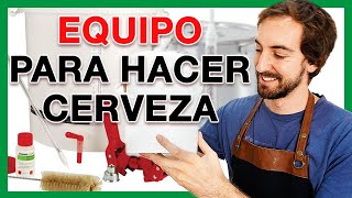 🍺 EQUIPO necesario para hacer CERVEZA ARTESANAL EN CASA 👍 KIT INGREDIENTES y 1ª RECETA ➡️ Tutorial [upl. by Lyle]