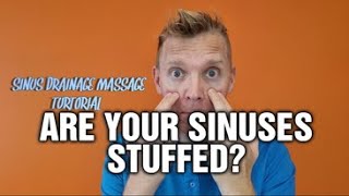 Sinus Drainage Massage How to Unblock Sinuses Fast painfree [upl. by Nirok]