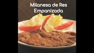 Milanesa de res empanizada [upl. by Eittel20]