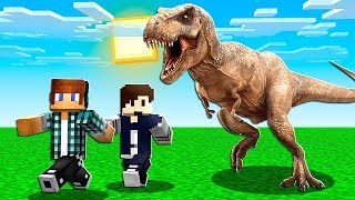 ENCONTREI UM DINOSSAURO GIGANTE NO MEU MINECRAFT [upl. by Reklaw]