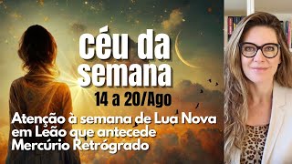 SEMANA DE LUA NOVA EM LEÃO 14 a 20Ago23  Atenção à semana antecede Mercúrio Retrógrado [upl. by Auka]