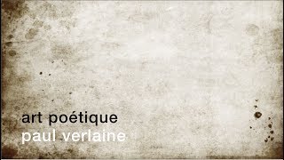 La minute de poésie  Art poétique Paul Verlaine [upl. by Okimat]