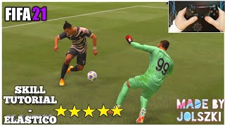 FIFA 21 ELASTICO Skill Tutorial Deutsch  Controller Cam [upl. by Aldas]