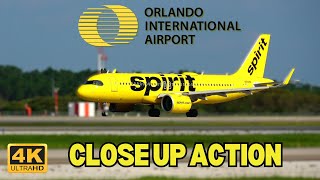 4K CLOSE UP ACTION  ORLANDO INTL AIRPORT  81824 aviation new plane best popular airport [upl. by Rudolf]