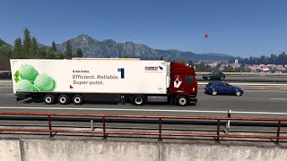 Ets 2 trajet de Berne a Salzburg avec petit accrochage a la fin [upl. by Fannie]