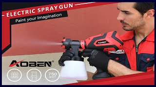 Best paint sprayer  AOBEN Paint Sprayer  750W Hvlp Spray Gun  Electric Paint Gun with 4 Nozzles [upl. by Vachel375]