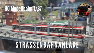 H0 Modellstraßenbahn  Straßenbahnanlage mit Hubbrücke [upl. by Zullo71]