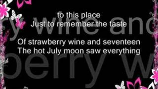 Strawberry Wine W lyrics [upl. by Cannice]