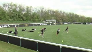 How to improve endurance and core strength  Soccer training drill  Nike Academy [upl. by Itnaihc]