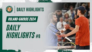 Daily Highlights 8  RolandGarros 2024 [upl. by Anelis]