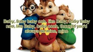 Justin Bieber ft Ludacris  Baby Chipmunk version StudioVersion with Lyrics HQ [upl. by Vicky566]