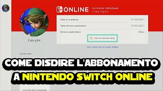 Come disdire labbonamento a Nintendo Switch Online [upl. by Norb]