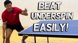 How To Do The Forehand Loop Against Underspin  Table Tennis Tutorial [upl. by Normy]