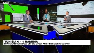 AFCON 2024 Namibias Brave Warriors pull off first ever AFCON win against Tunisia • FRANCE 24 [upl. by Hadsall]