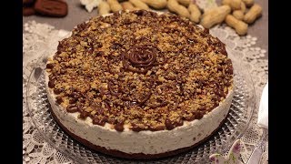 Cheesecake al cioccolato con arachidi e caramello [upl. by Atiana]