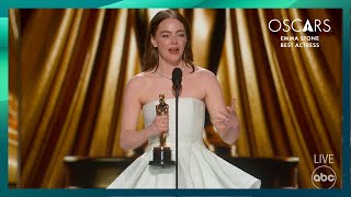 Emma Stone Wins Best Actress for Poor Things  96th Oscars 2024 [upl. by Notfilc]