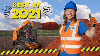 Handyman Hal Fun Videos for Kids  Construction Equipment  Car Wash for kids [upl. by Oniskey819]