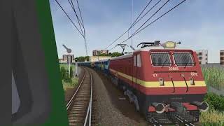 WAG9 Humsafar Express best crossing mststraingames railway [upl. by Nonnahc]