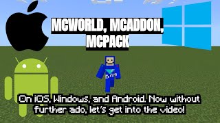 How to open mcaddon mcworld and mcpack files on iOS Windows and Android [upl. by Aerdnaid]