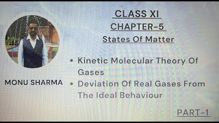 States of Matter  Kinetic Molecular Theory of Gases and Deviation of real gases part1 CBSE [upl. by Hilliard]