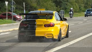 Cars Leaving Nurburgring Tankstelle  TF 2108  BMW M powerslides GT4 EVO JDM AMG GTR 992 GT3 [upl. by Adnawuj]